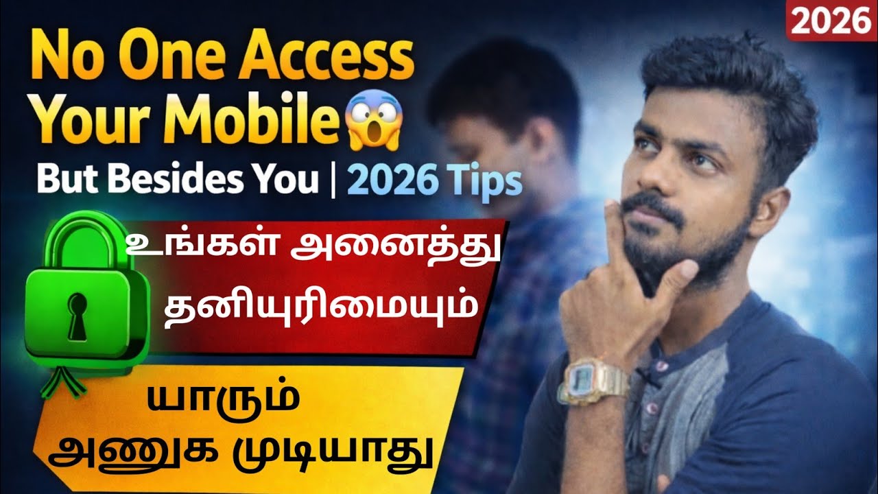 No One Access Your Mobile😱 | But Besides You | In Tamil | 2026 Tips
