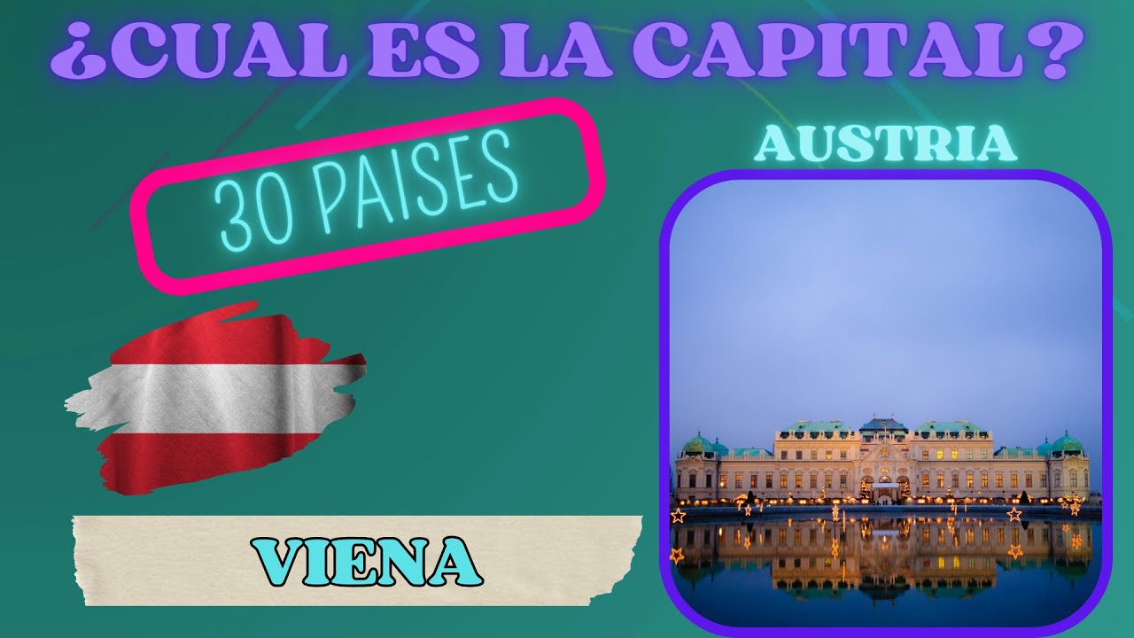 ¿Cual es la Capital? Juego de adivinar que Ciudad es la capital de cada uno de estos 30 Países.