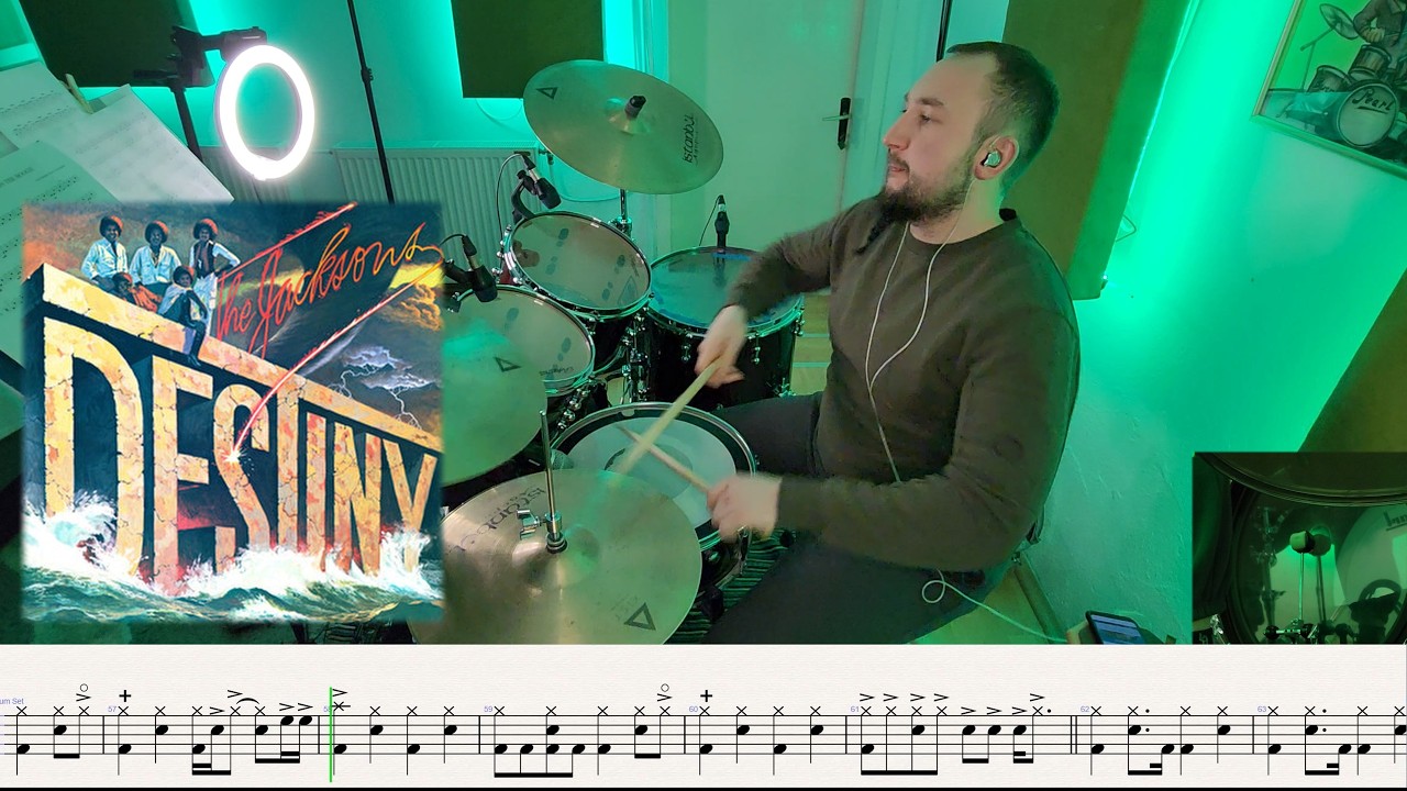 The Jacksons - Blame it on the boogie | DRUM TRANSCRIPTION Sheet Music   Play-Along Cover