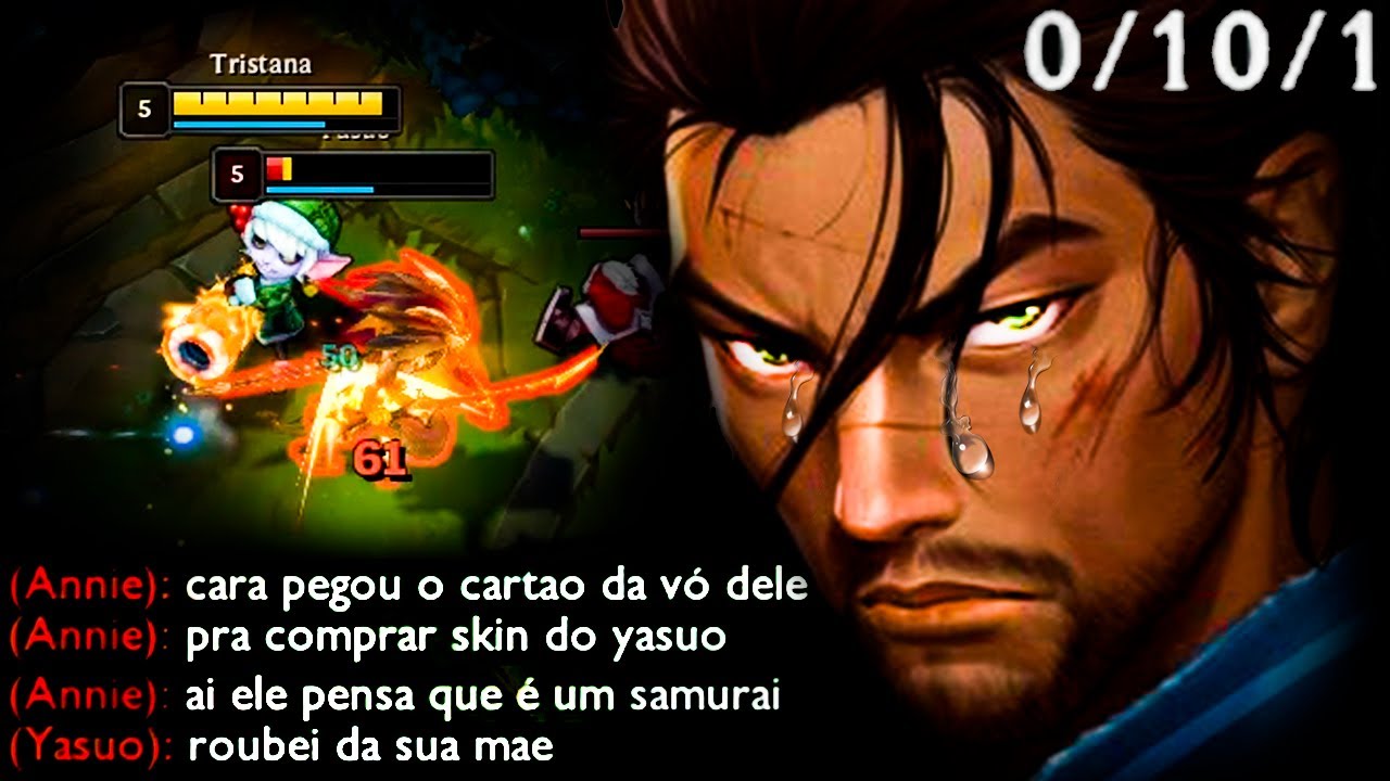 CAMPEI O YASUO PRA VER SE A PASSIVA DE M0RR3R 10X FUNCIONA KKKK