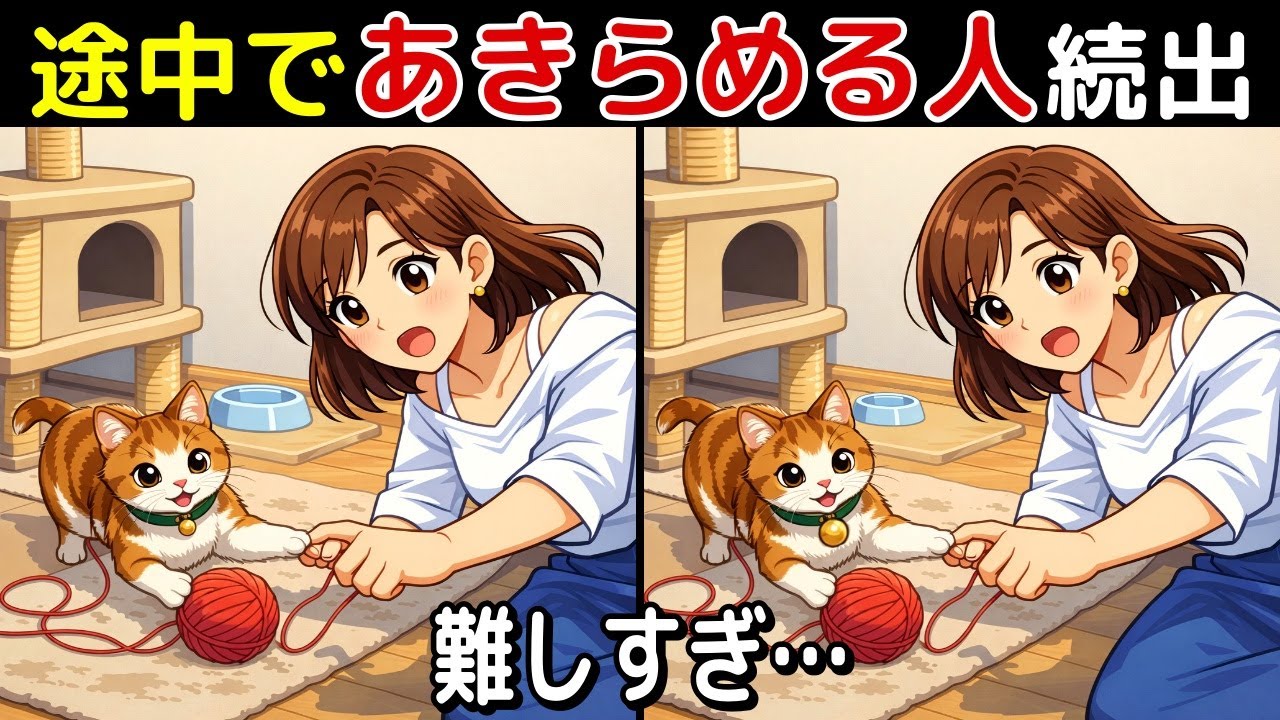 【間違い探し 脳トレ クイズ】50代以上の シニア ・ 高齢者 におすすめ！ 認知症 予防 ・ ボケ防止 にもってこい！ 無料 で できる 頭の体操 ！ 健康 向上 ！【最後に特別クイズ】