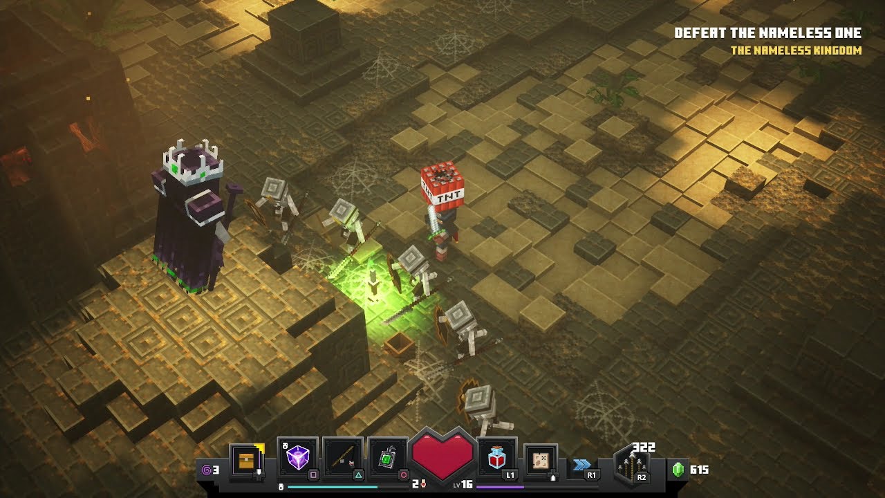 Minecraft Dungeons Nameless One Boss Fight