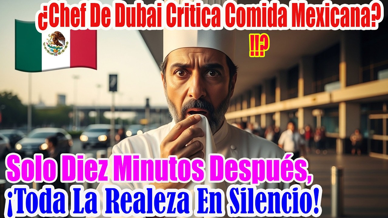 ¿Dubái se burló de la gastronomía mexicana? En 10 minutos, la realeza quedó en silencio absoluto ya.