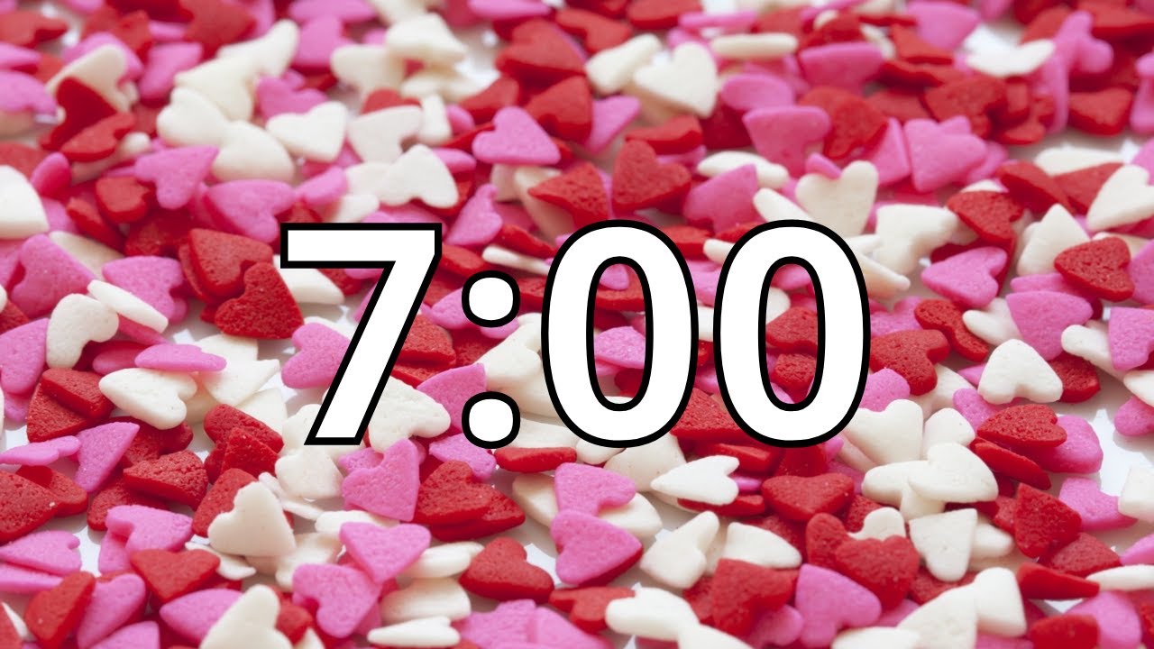 7 Minutes Timer with Music | Valentine's Day Timer