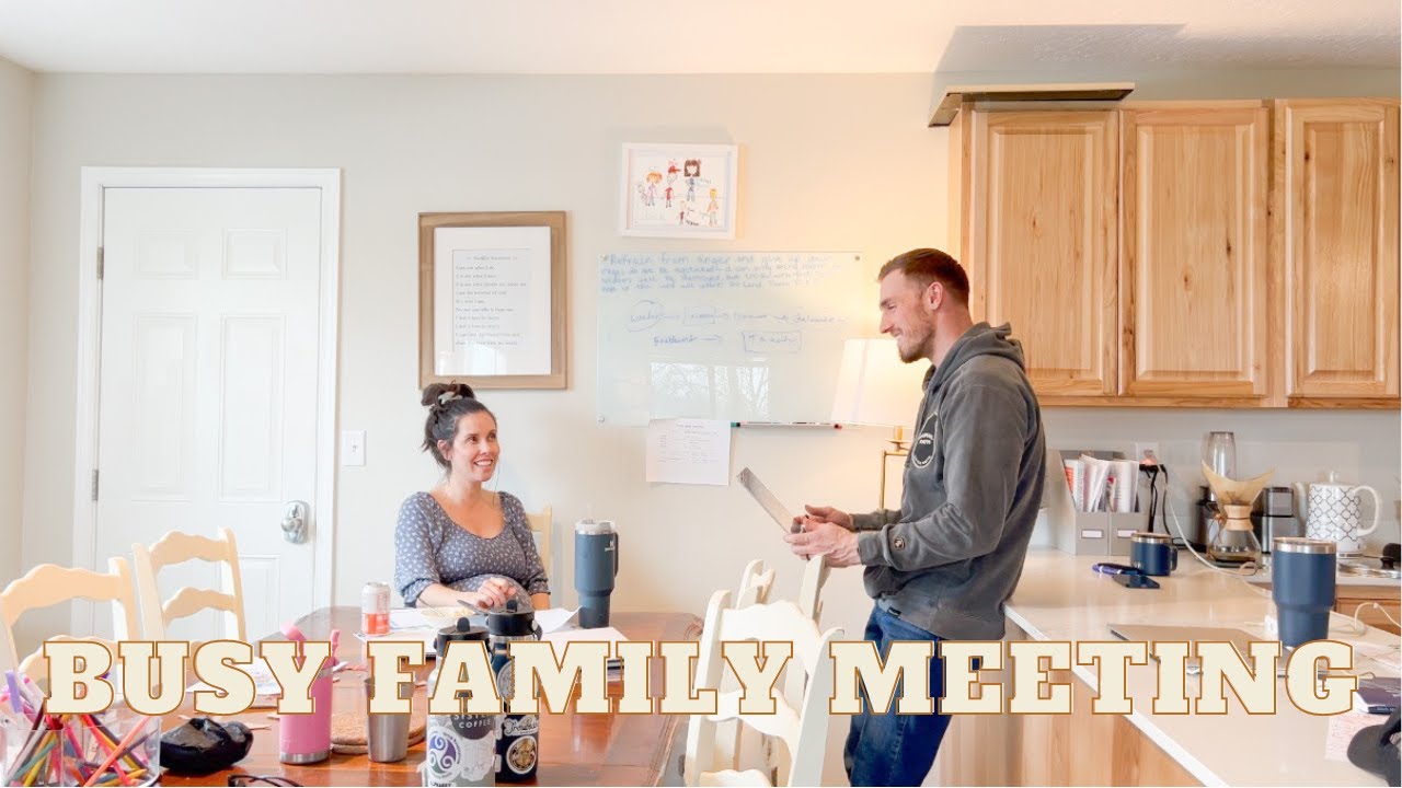 Our weekly family meeting | How our family stays organized
