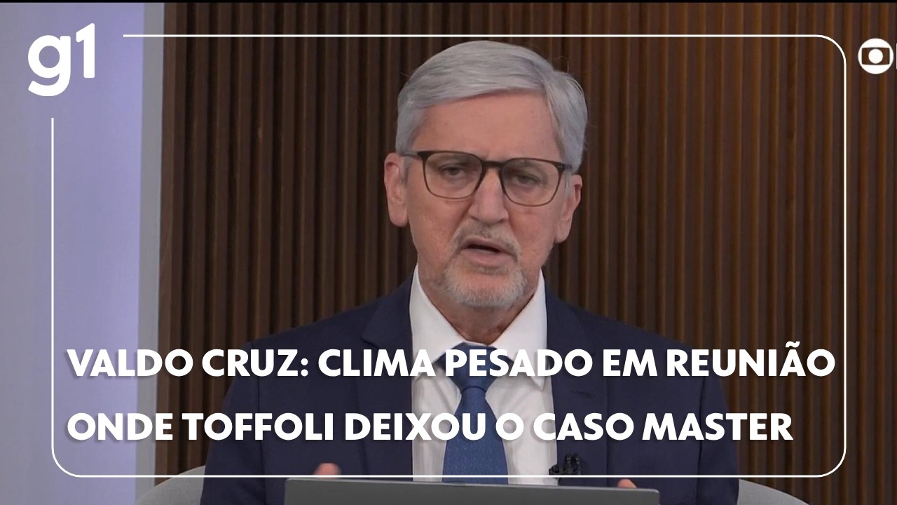 Valdo Cruz revela clima pesado em reunião em que Toffoli deixou relatoria do caso Master #g1
