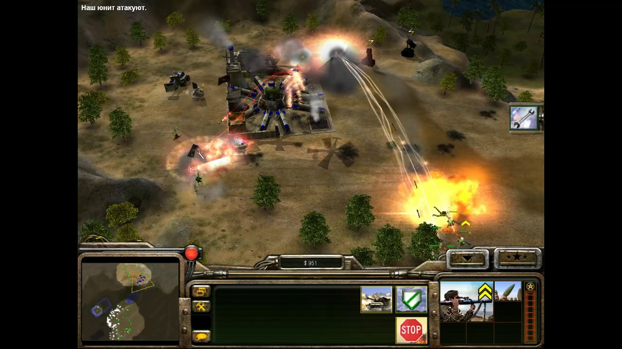Generals Reloaded Fire на тяжелом уровне за ГЛА (ч 2)
