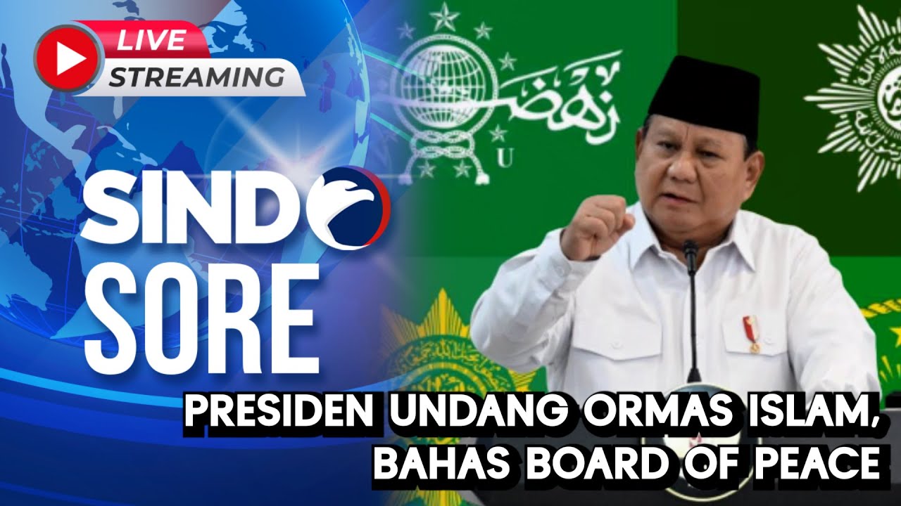 🔴LIVE Presiden Undang Ormas Islam, Bahas Board of Peace | SINDO SORE | 03/02