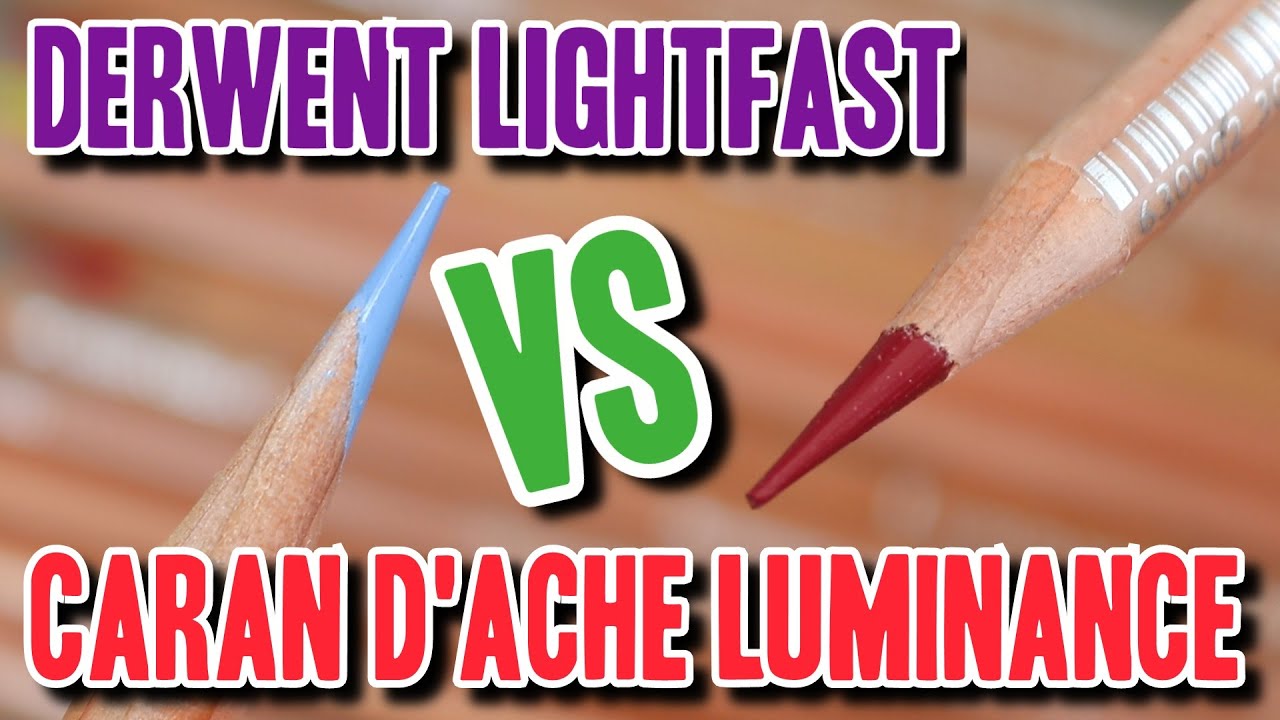 Which Colored Pencils are BEST? Caran D'ache Luminance VS Derwent Lightfast!