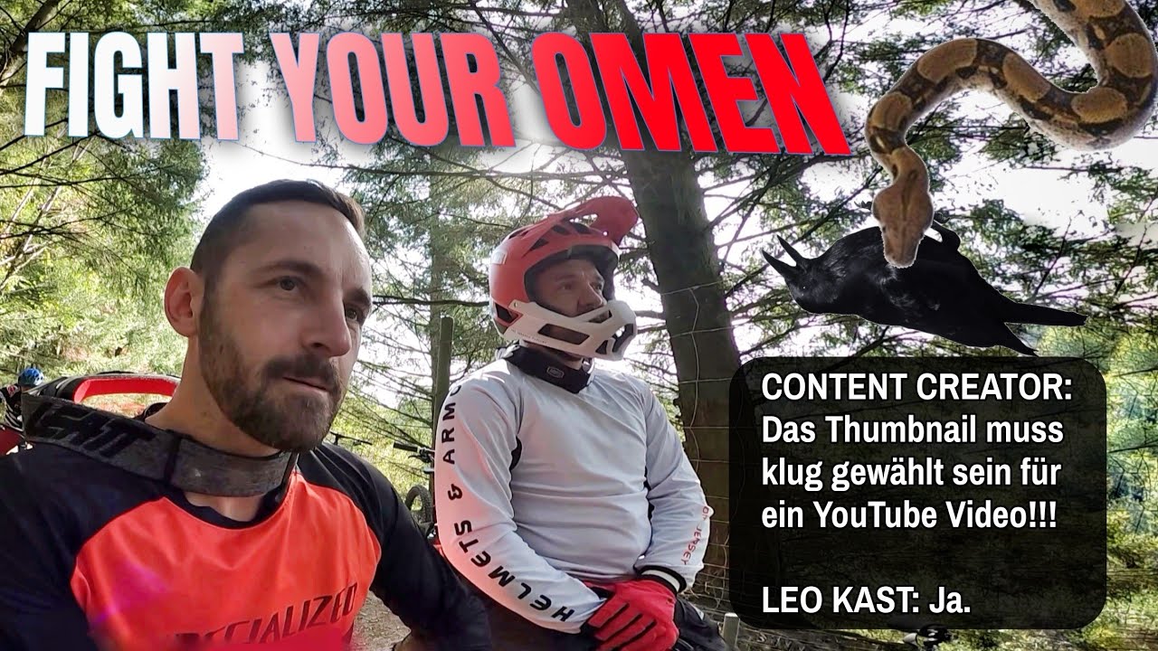 Das OMEN 👹 Die Schlange mit der Krähe im Maul | TRAILPARK MEHRING mit Downhillbike