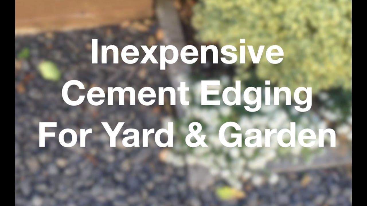 Inexpensive Cement Edging For Yard & Garden - AnOregonCottage.com