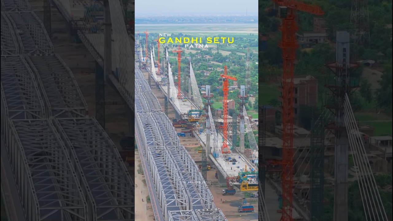 New Gandhi Setu 4 Lane Bridge😱| Gandhi Setu Patna | Gandhi Setu New Bridge #patna #trendingnow