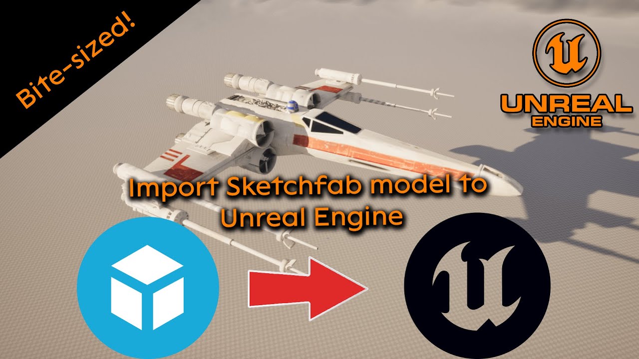 Импорт моделей Sketchfab (небольшого размера) — Unreal Engine 5