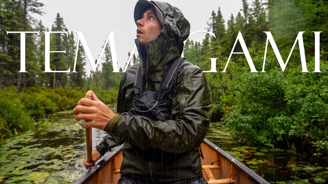 7-Day Solo Wilderness Canoe Adventure to Remote Cabin Over Waterfall
