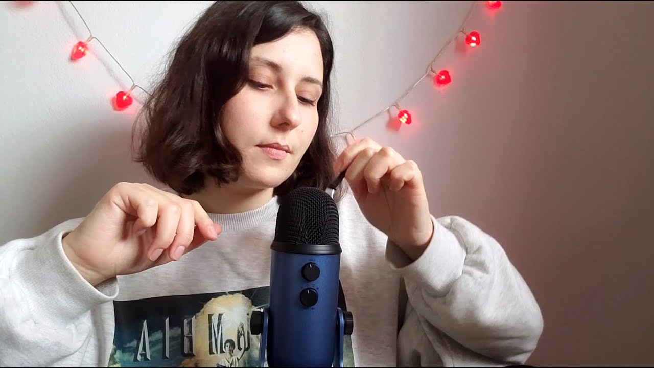 ASMR • Inaudible Whispering ~ Rough Mic Brushing