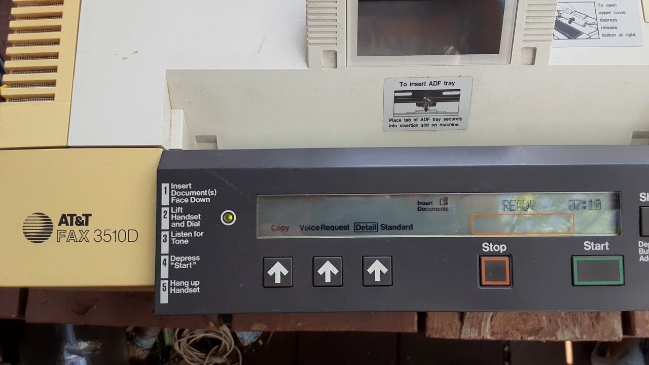 Vintage AT&T 3510D Fax Machine From mid 80s - Still Works