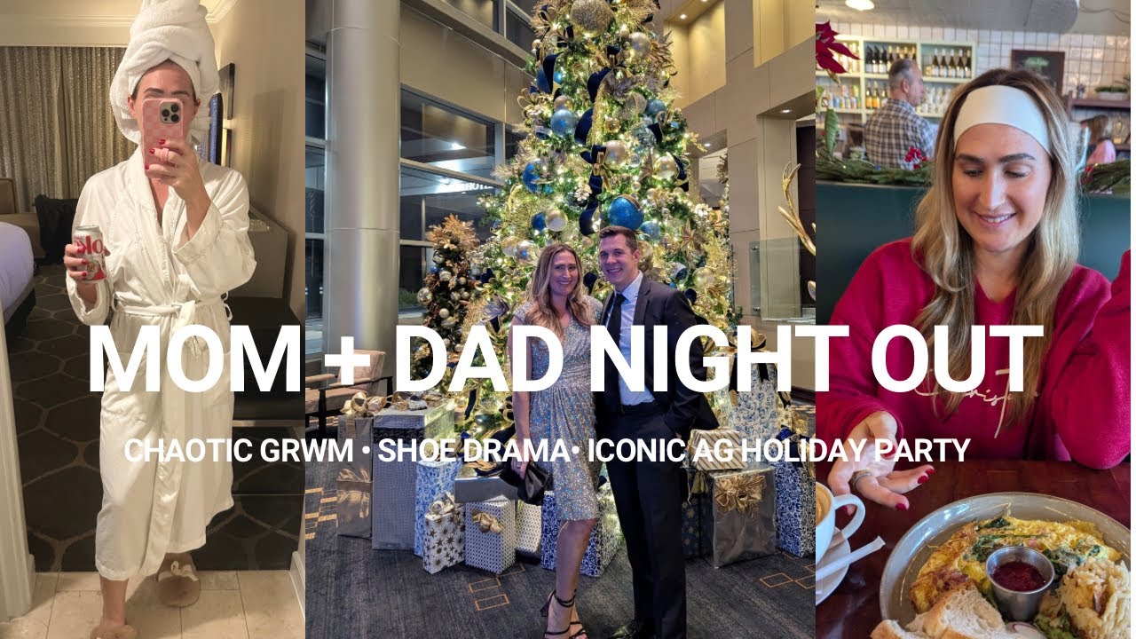 Vlogmas Day 6 | Shoe Crisis, Christmas Party & a Parents Night Out 🎄