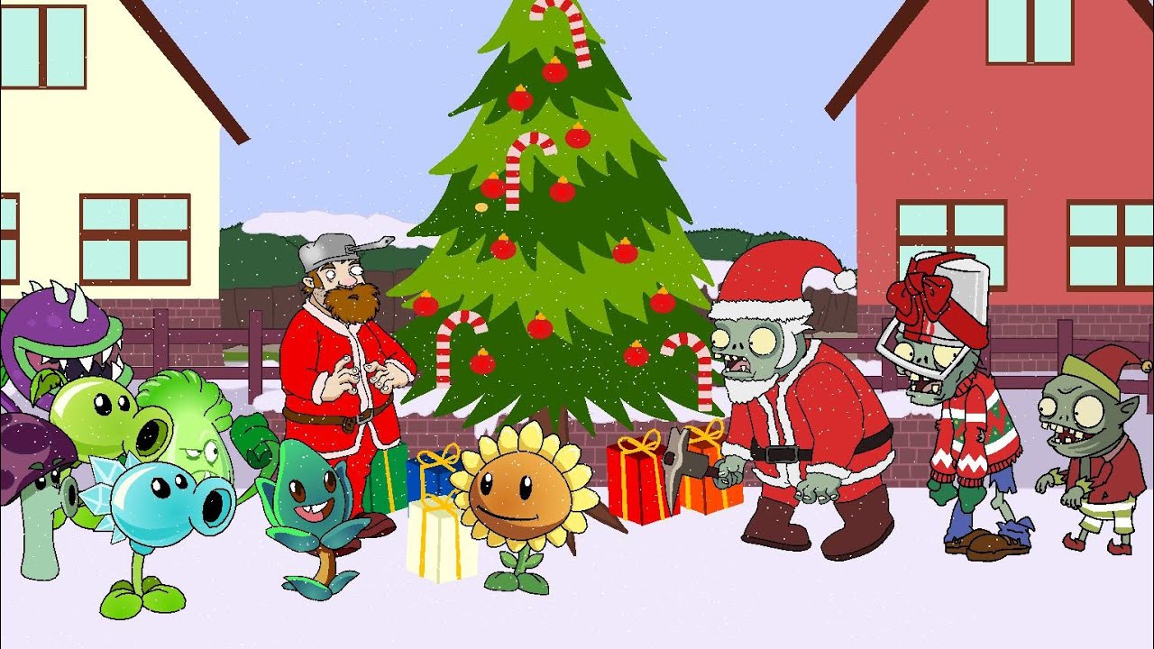 Plants vs zombies  Animation Christmas Festivus 2025