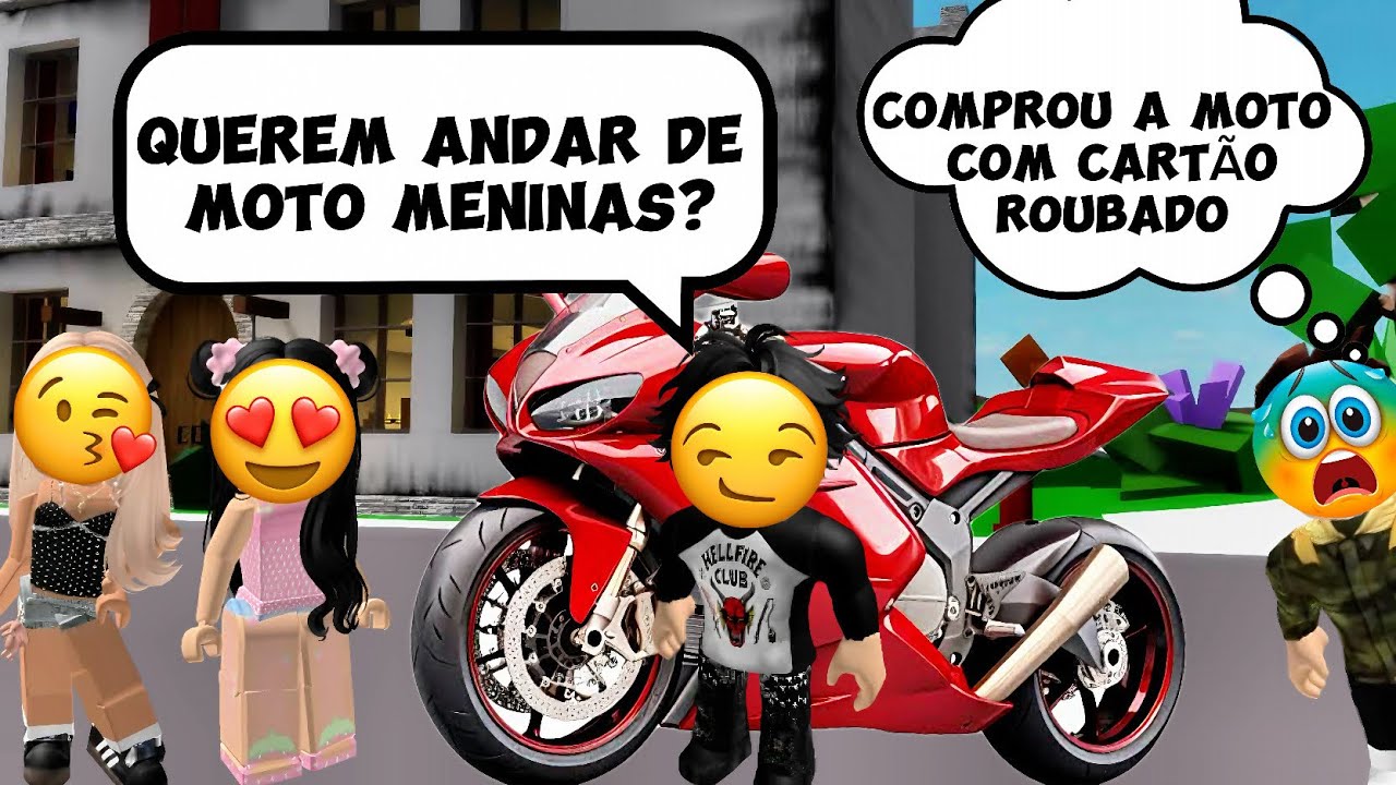 O menino que comprou uma moto com o cartão de crédito roubado - História Roblox