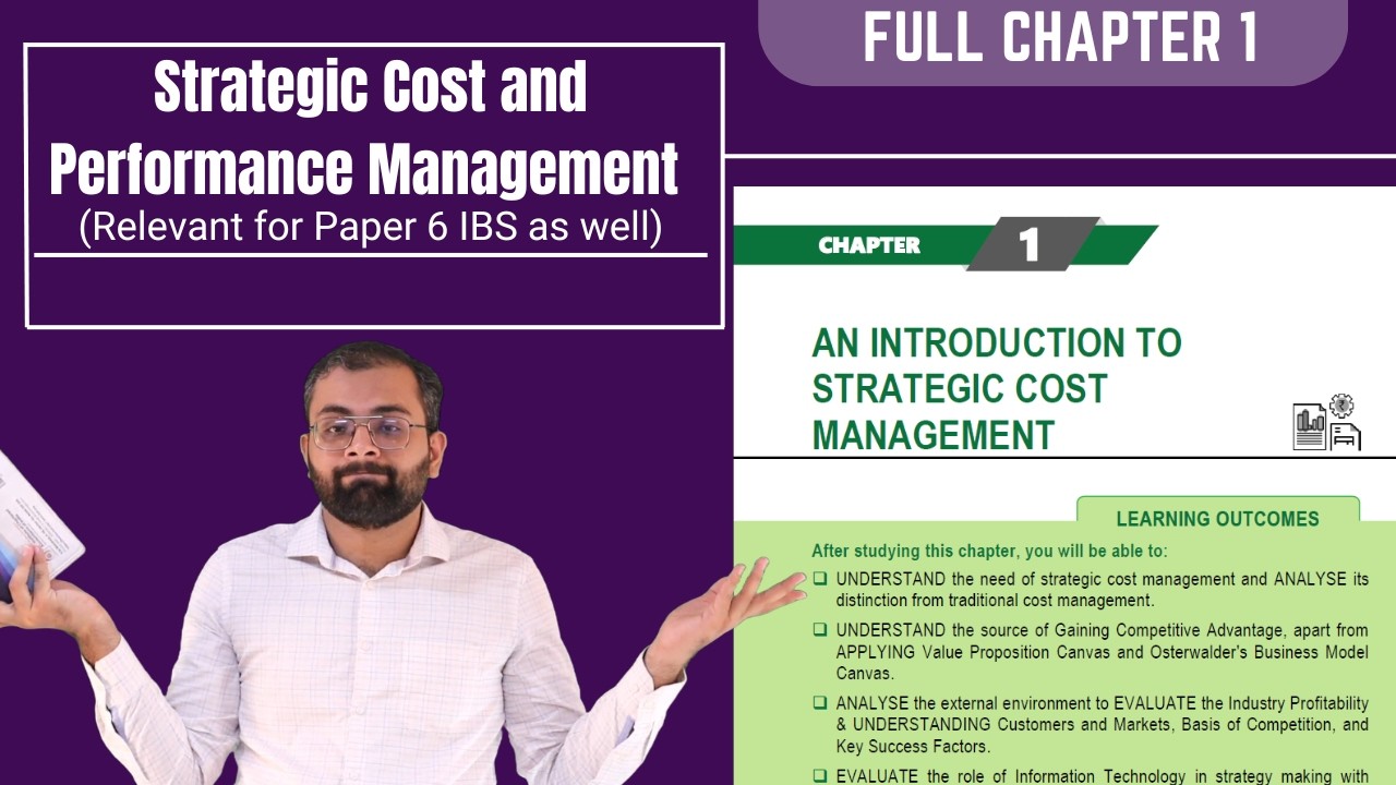 SCPM Full Chapter 1 | Introduction to Strategic Cost Management | SPOM Set B and IBS