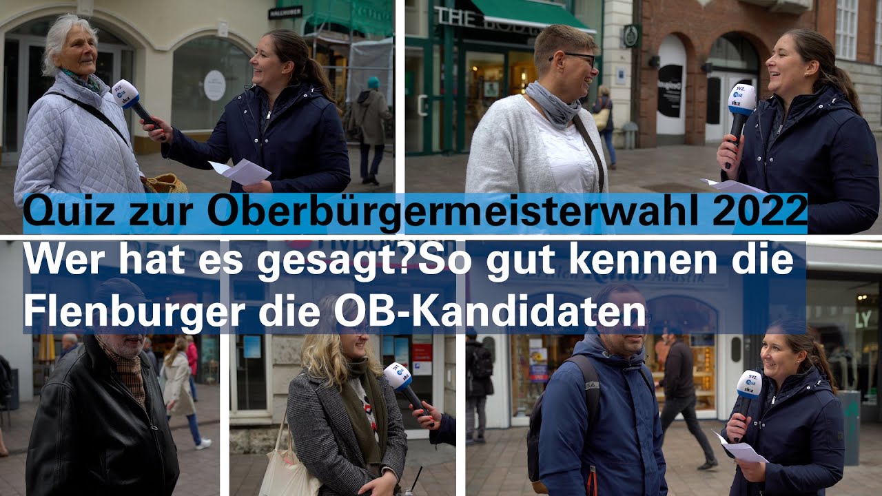 Quiz zur Flensburger Oberbürgermeisterwahl 2022: Wer hat es gesagt? Simone Lange oder Fabian Geyer?