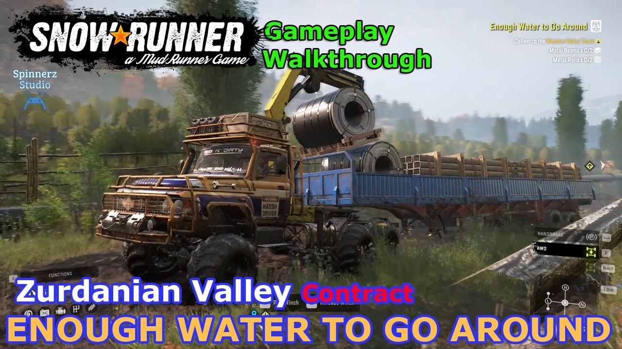 SnowRunner - Enough Water to Go Around | The Valley of Fallen Rock | Phase 17