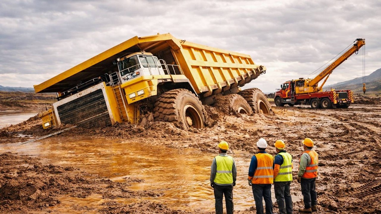 Гигантские машины на невозможных дорогах | Экстремальные навыки управления тяжелыми транспортными...