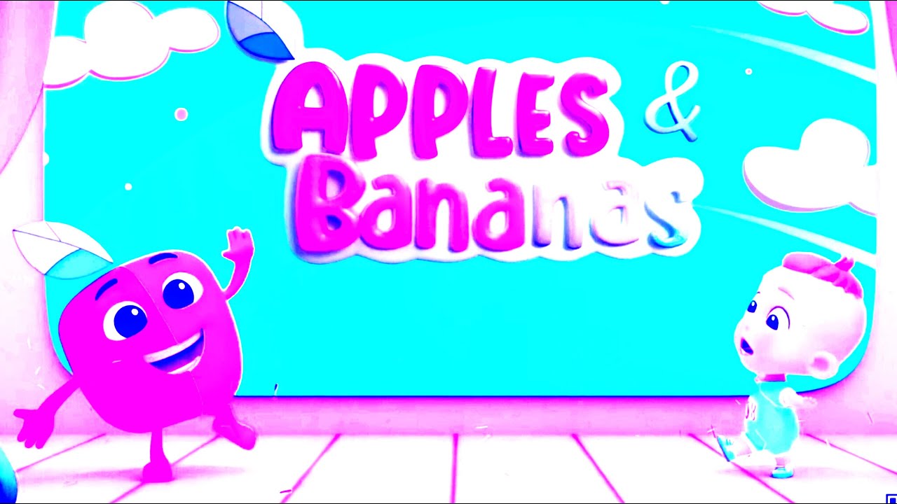 Apples and Bananas intro logo effects after funny sound variations