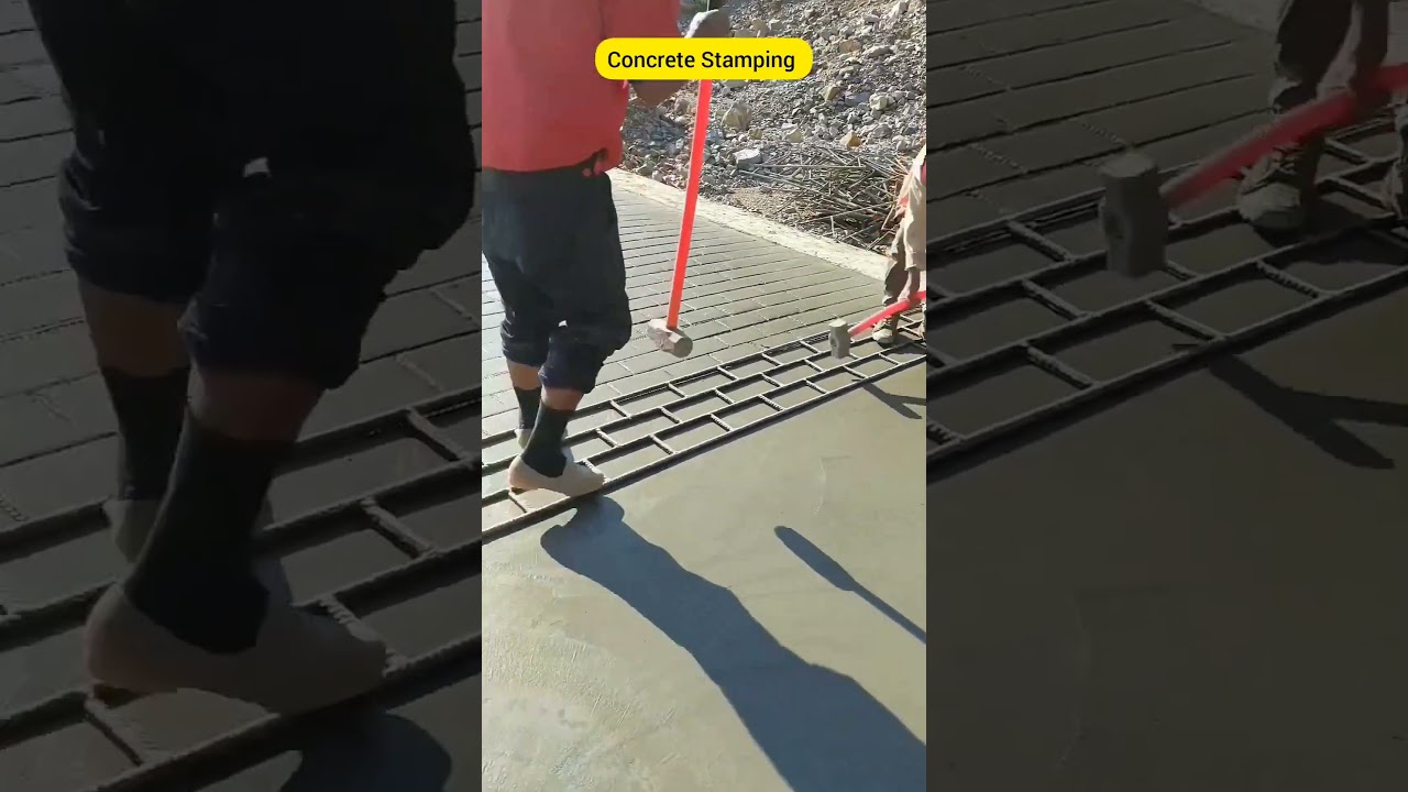 Concrete Stamping #shorts
