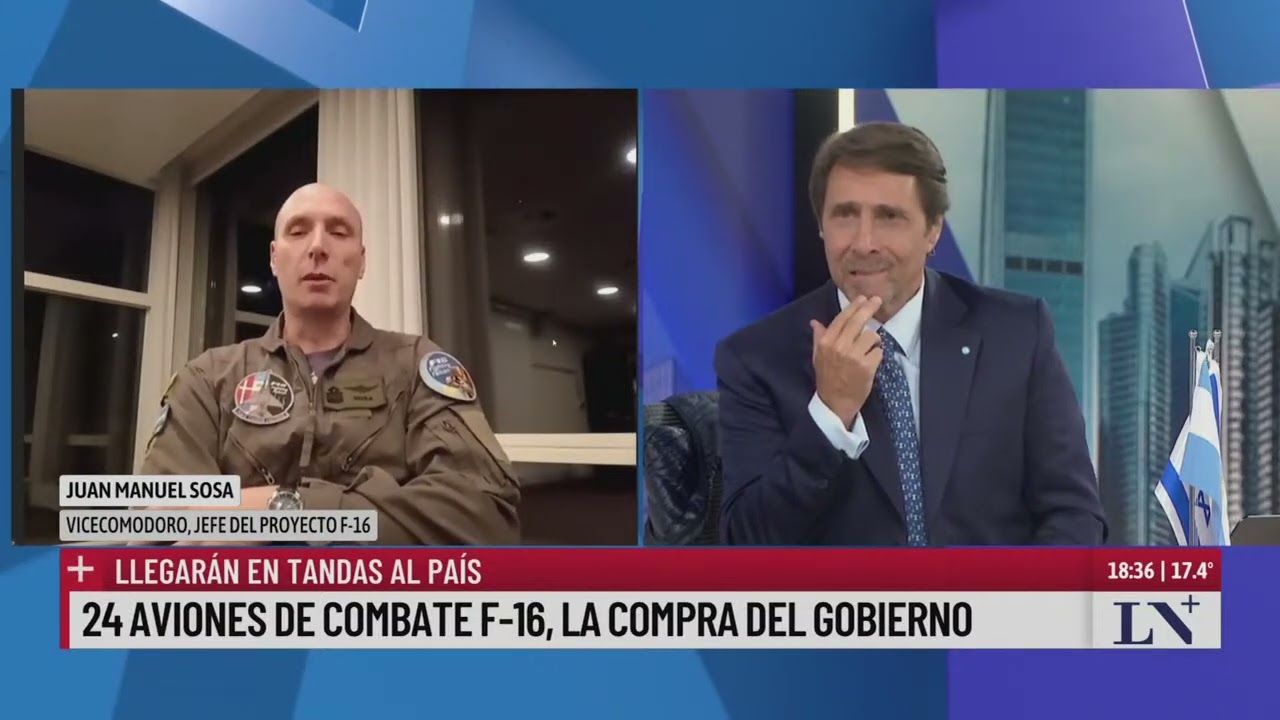 El Gobierno compró 24 aviones de combate F-16: la palabra de Juan Manuel Sosa, Vicecomodoro