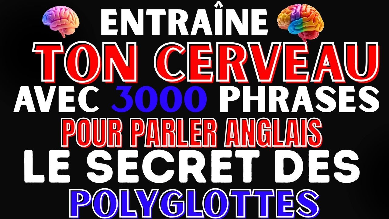 🗣️ ARRÊTE D’ÉTUDIER ET COMMENCE À PARLER ANGLAIS AVEC 3000 PHRASES