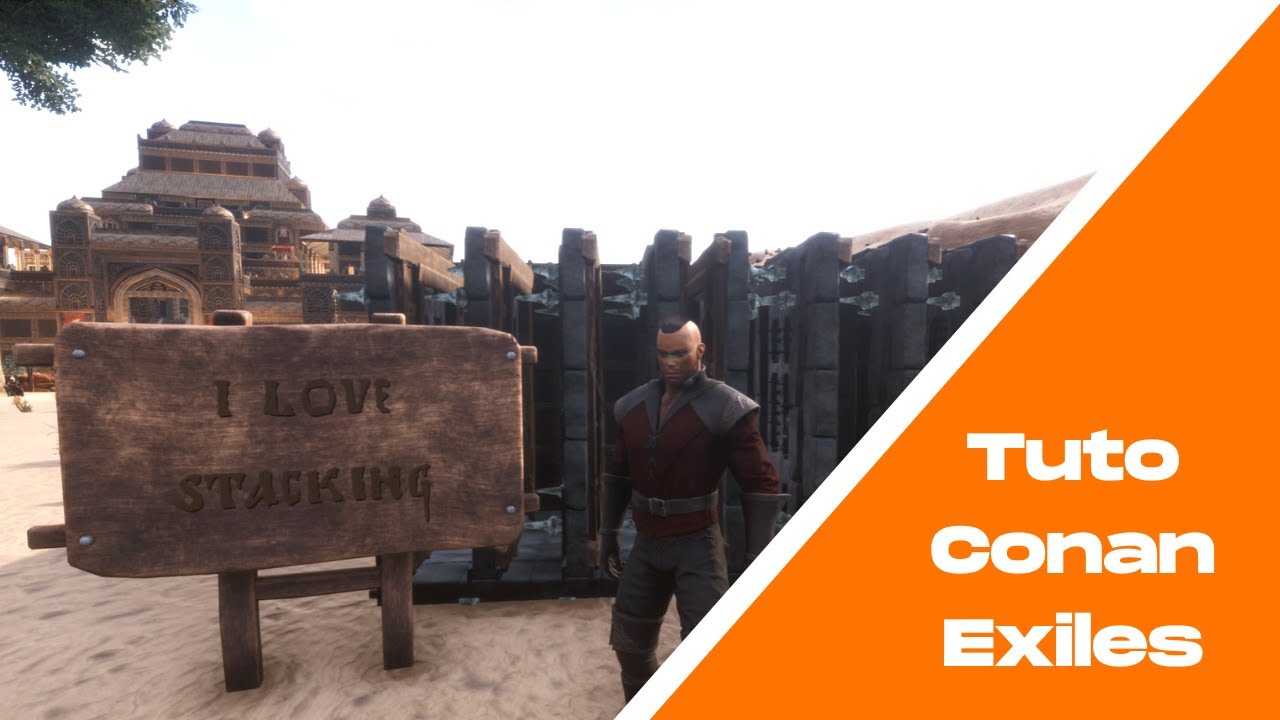 Tuto Conan Exiles – Stacking et clipping : astuces pour la construction de bâtiments (en PvP) – 2/4