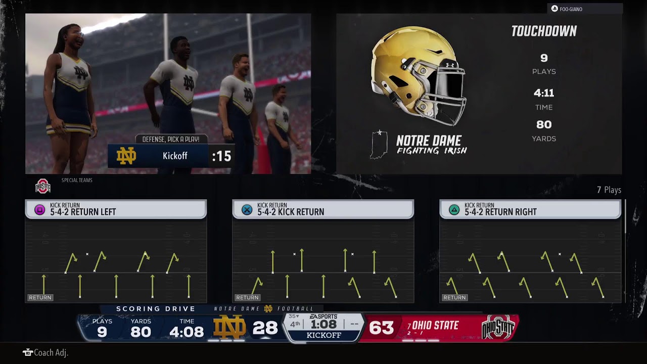 OSU vs Notre Dame Week 5