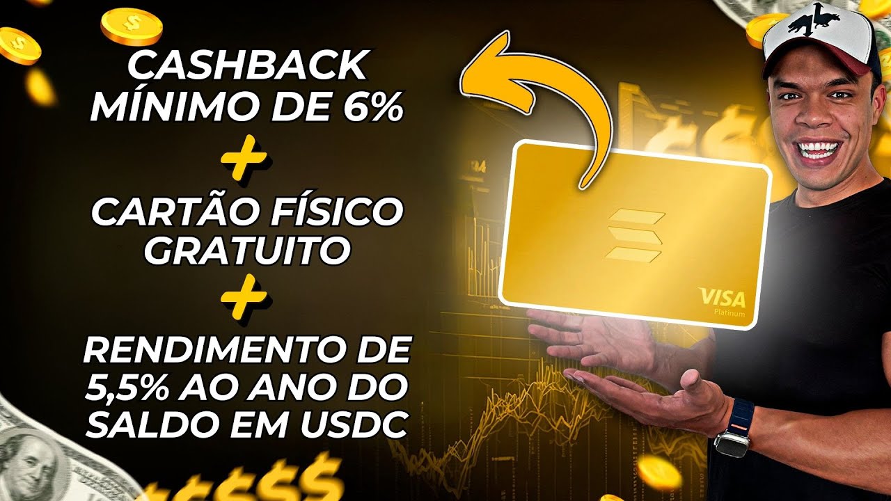 🤑 Como Ganhar Cashback de 12% em Cripto + Saldo Render 5,5% a.a. em D&oacute;lar + Cart&atilde;o F&iacute;sico GRATUITO 💳