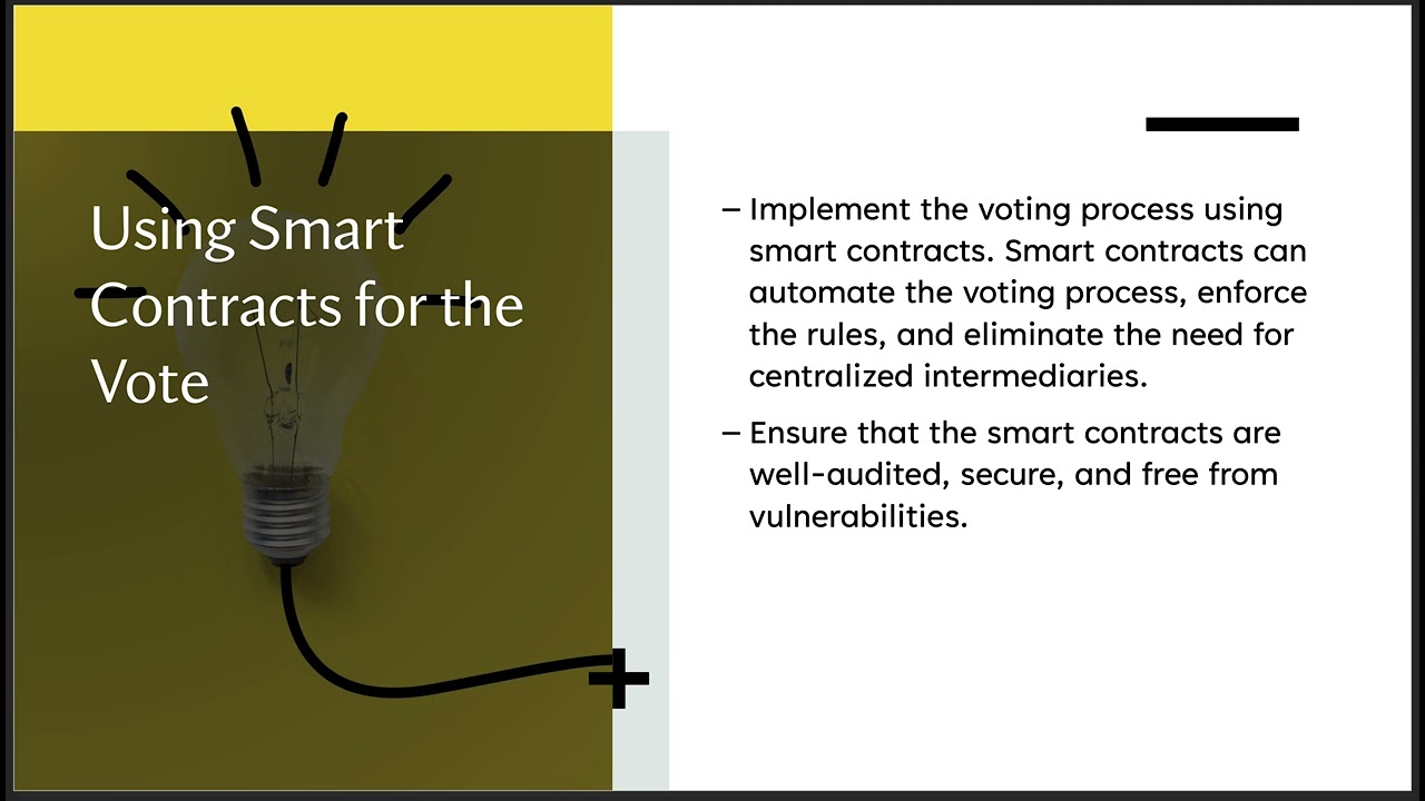Securing the Vote - How to do secure voting in a DAO