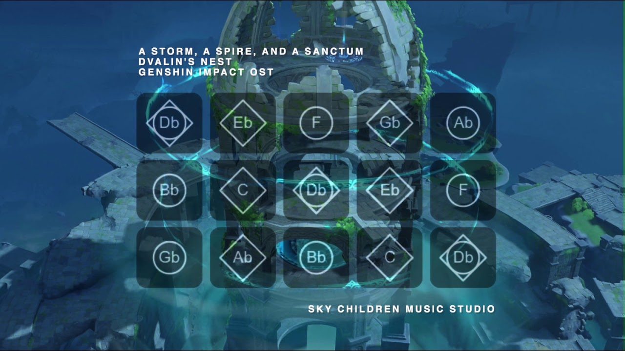 [SKY Sheet] A Storm, A Spire, and A Sanctum (Dvalin's Nest) - Genshin Impact OST