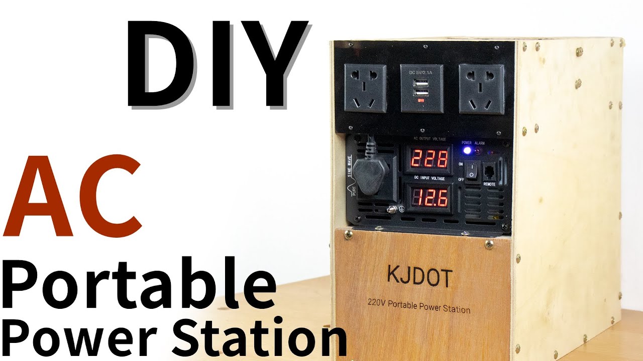 How to make Portable Power Station AC 110V 220V
