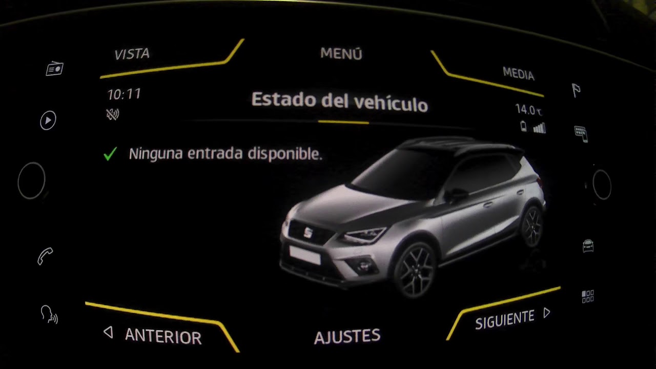 SEAT ARONA REVIEW,  sistema multimedia, iluminación ambiental, navegación y configuración