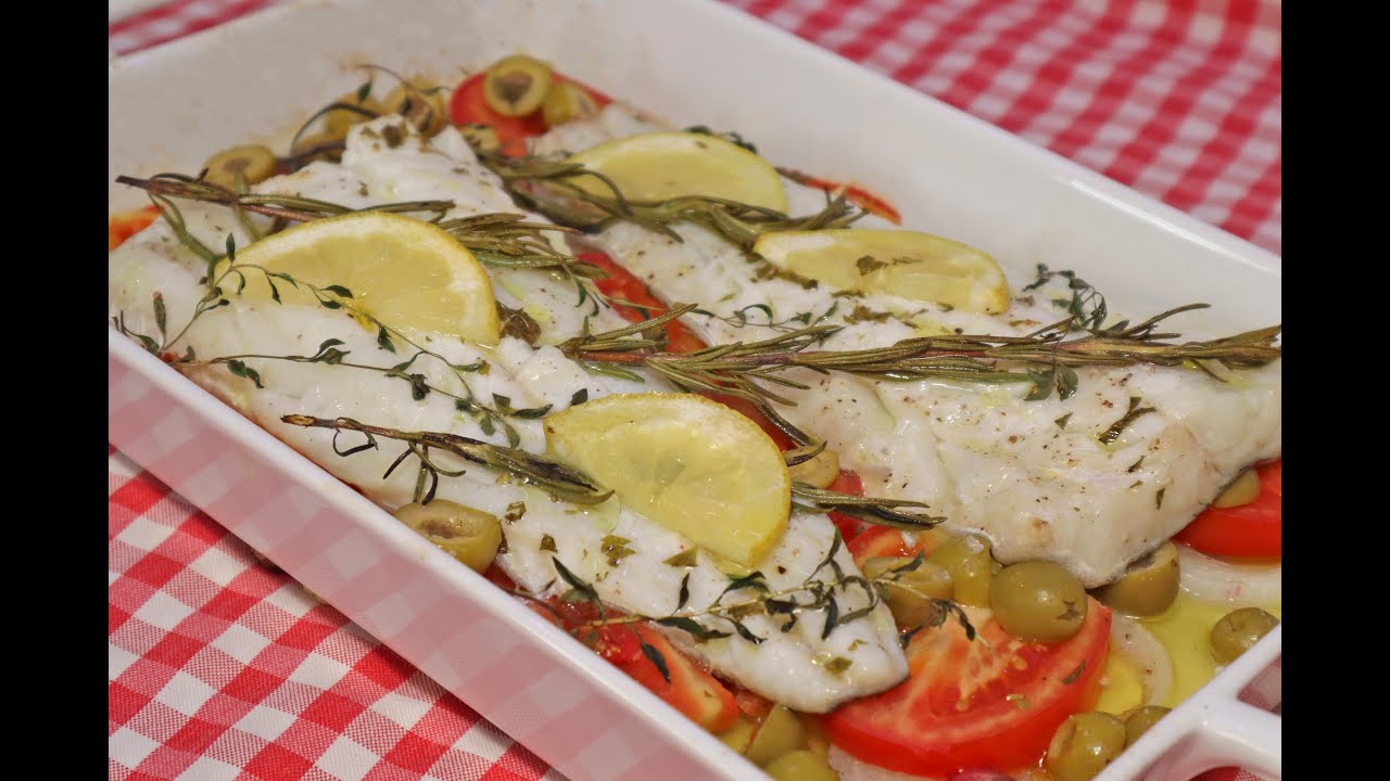 Receta de Bacalao al estilo Mediterraneo, saludable y riquísimo