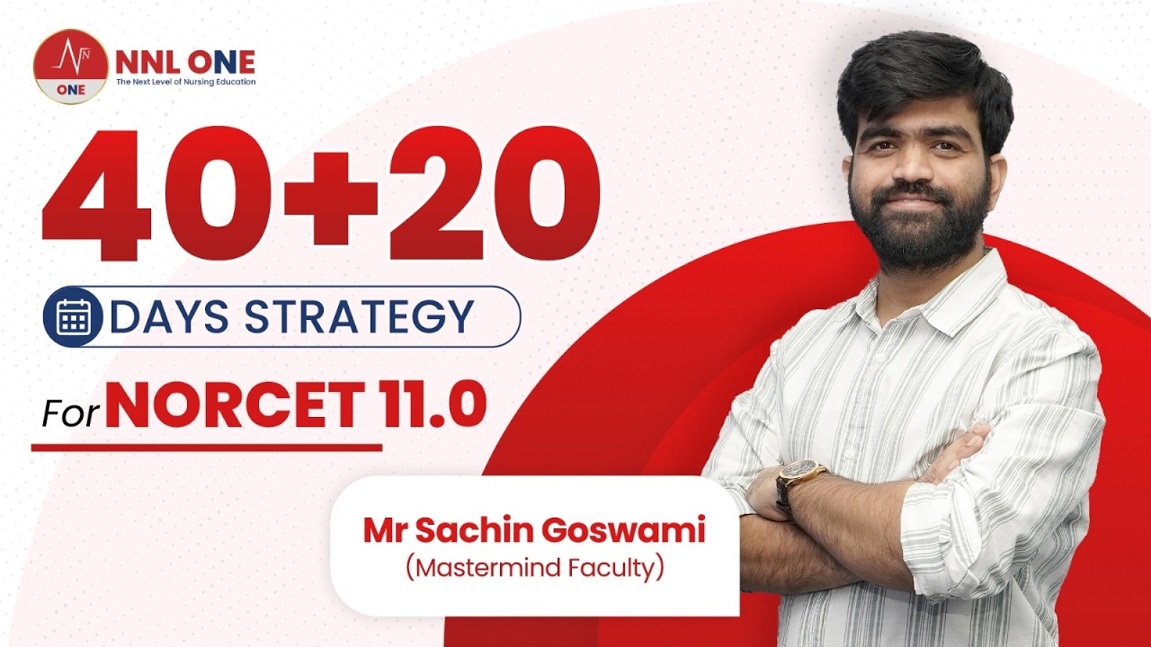 60 Days Strategy for NORCET 11.0 | Complete Preparation Roadmap by Sachin Goswami