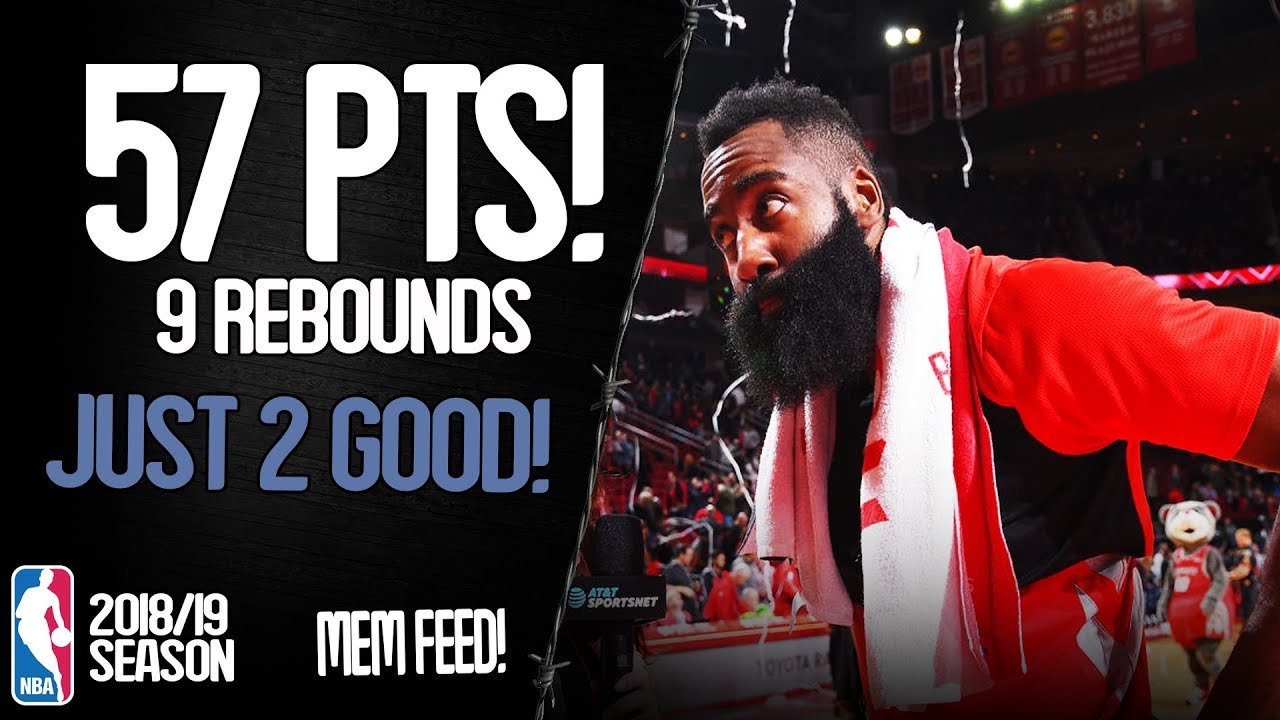 James Harden 57 Points vs Memphis Grizzlies - UNREAL Full Highlights 14/01/2019
