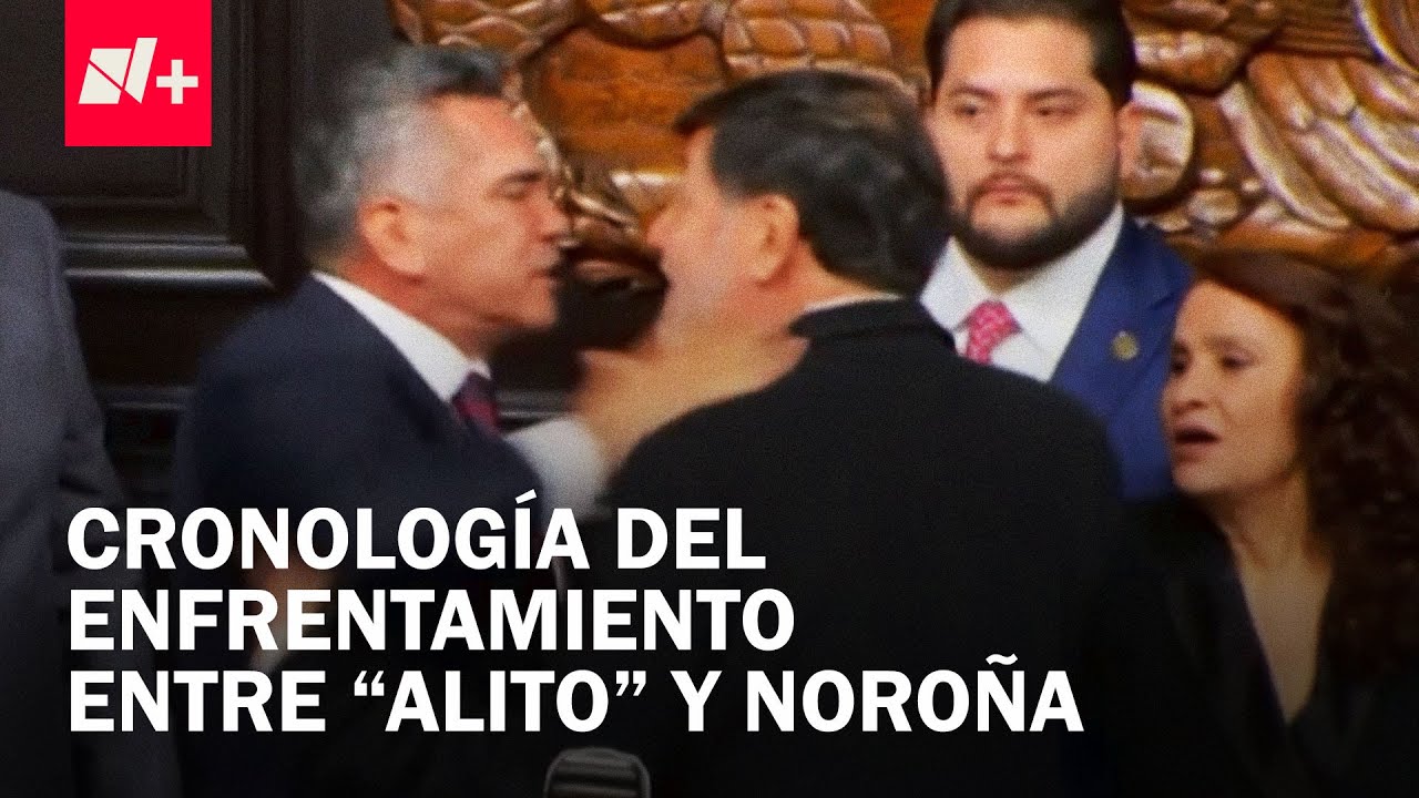 Alejandro Moreno y Gerardo Fernández Noroña protagonizan pelea en el Senado - En Punto