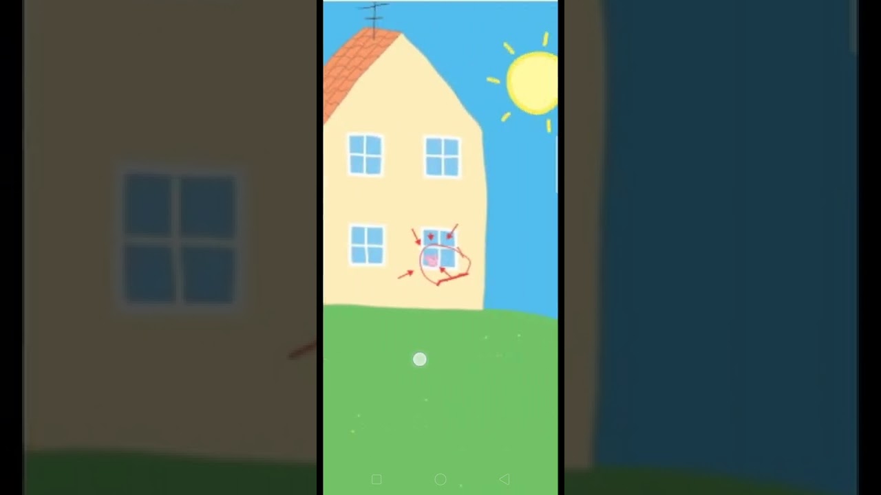 scary peppa pig house wallpaper😱