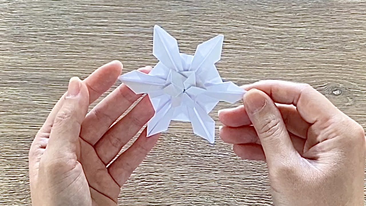 Origami Snowflake / Christmas Paper Snowflake ❄️