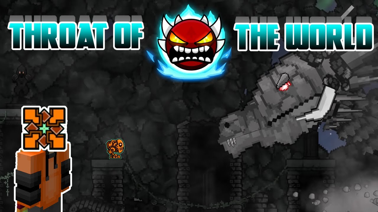My First EXTREME DEMON! Throat Of The World By TheJShadow! | Geometry Dash!