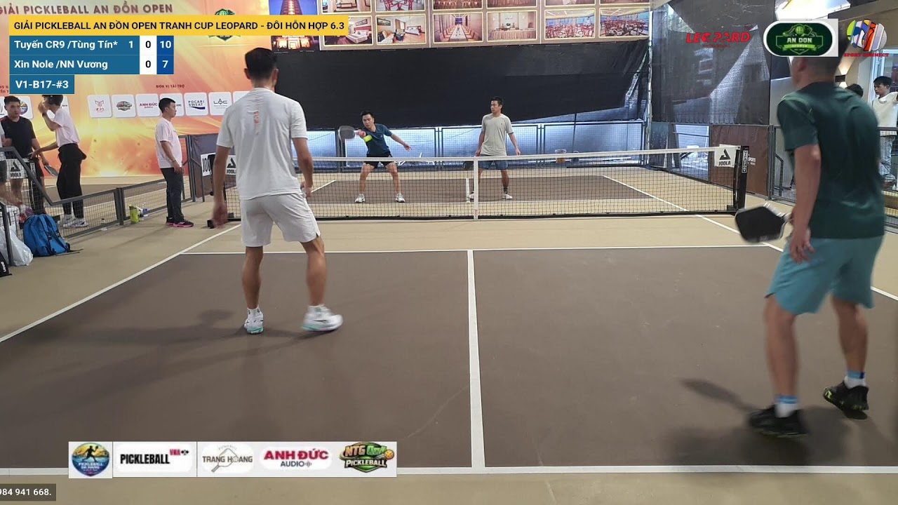 LIVE | GIẢI PICKLEBALL AN ĐỒN OPEN TRANH CUP LEOPARD - ĐÔI HỖN HỢP 6.3 | V1-B17-#3