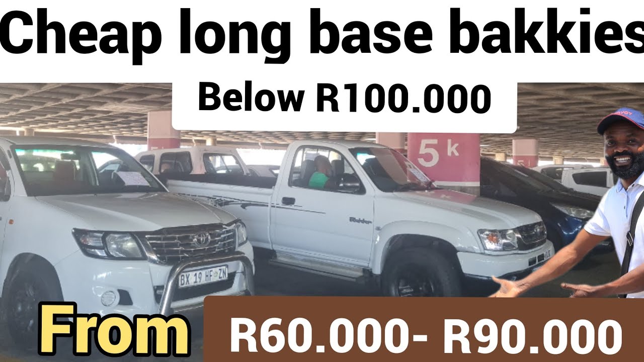 Cheap bakkies  affordable with R60.000 to 90.000 in durban sunday 2nd hand car flea market 