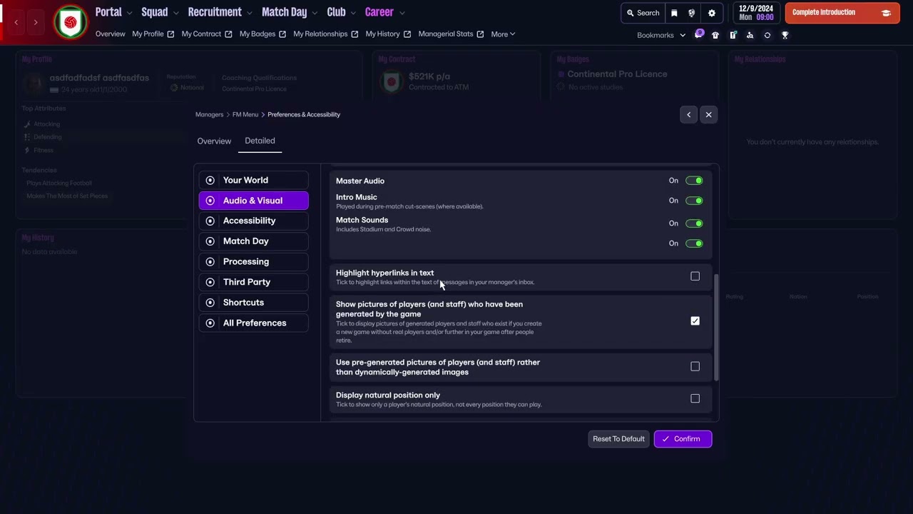 Football Manager 26 Как отключить фоновую музыку