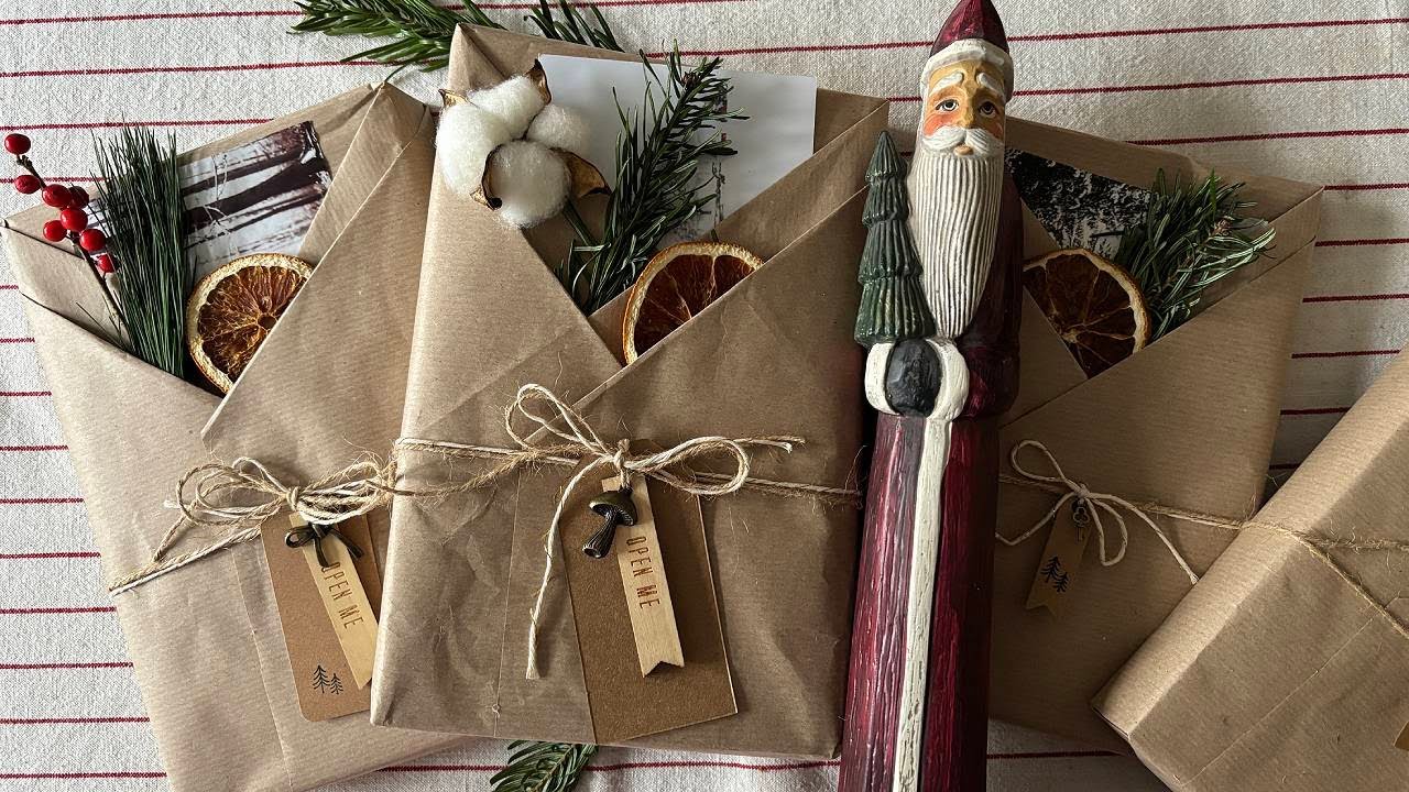Gift Wrapping Rustic and Easy!