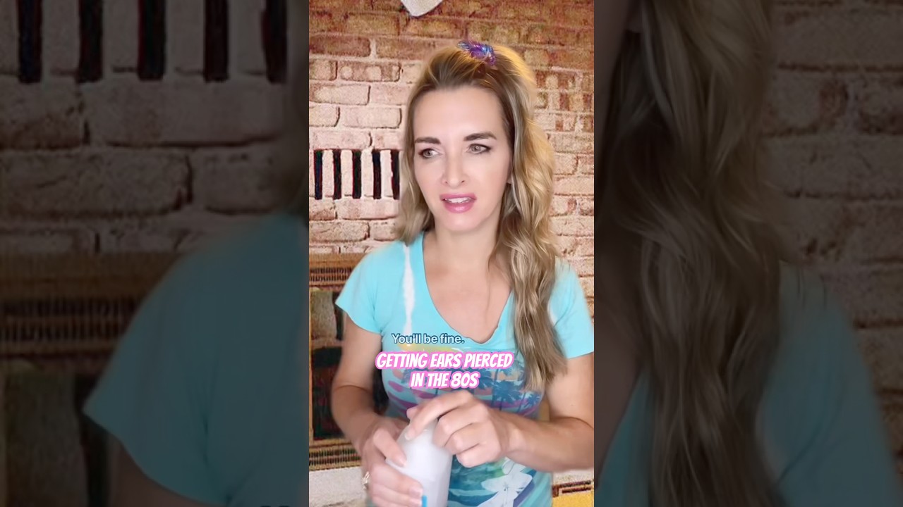 Прокалывание ушей в 80-х и сегодня🥴 #80-е 